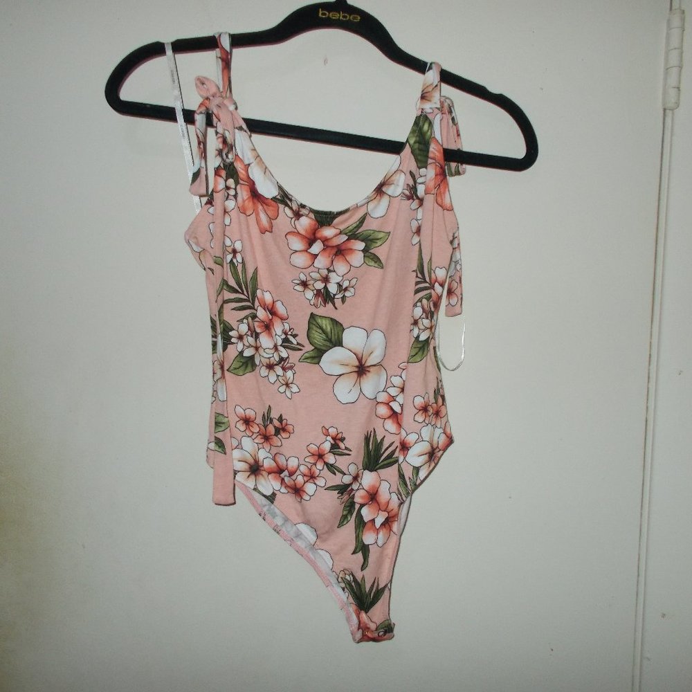 Forever 21 Floral Bodysuit Multi Color Size Medium